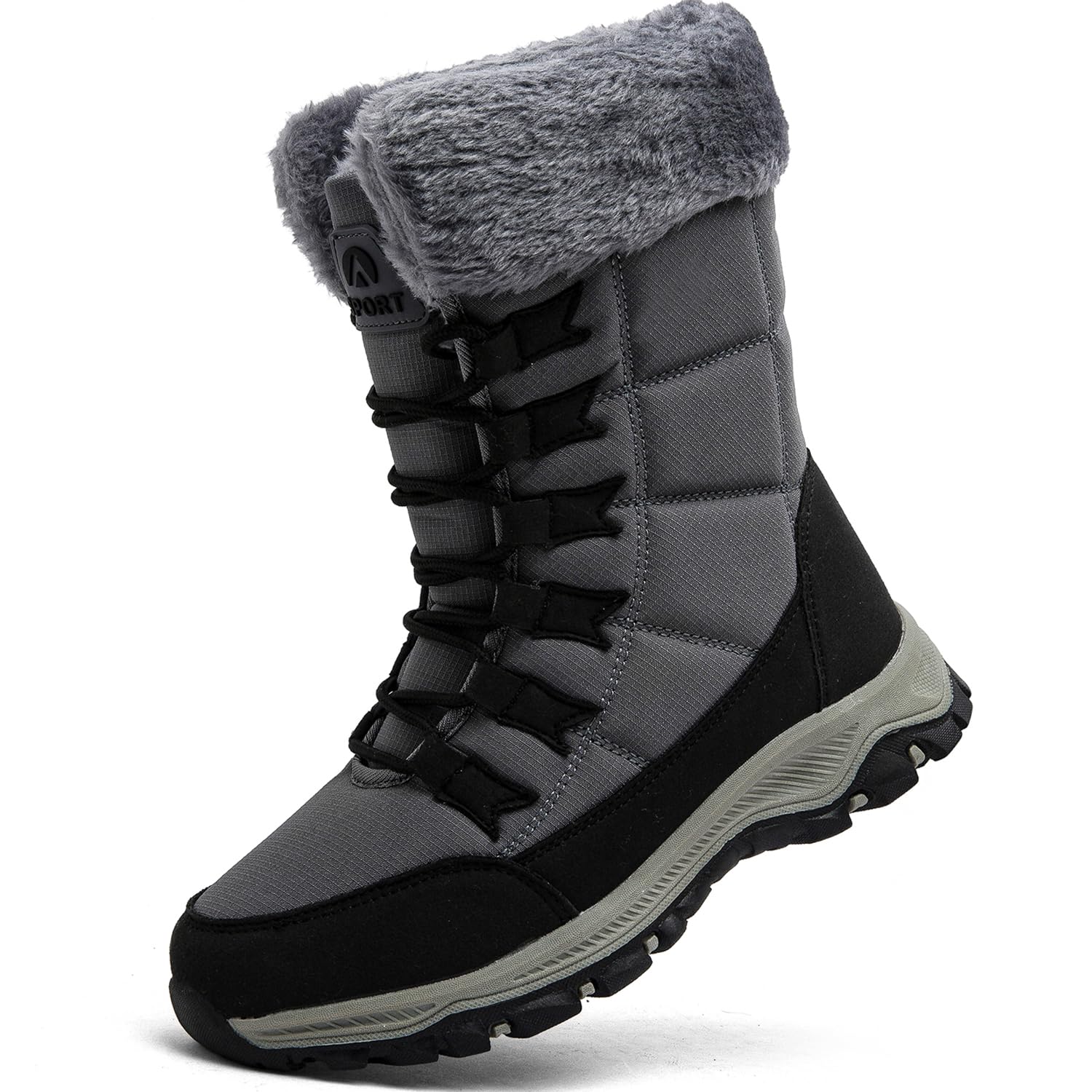 Botas de Nieve para Mujer Botines de Invierno Impermeable Forradas Calientes Boots Zapatos Outdoor Ultraligero Antideslizante