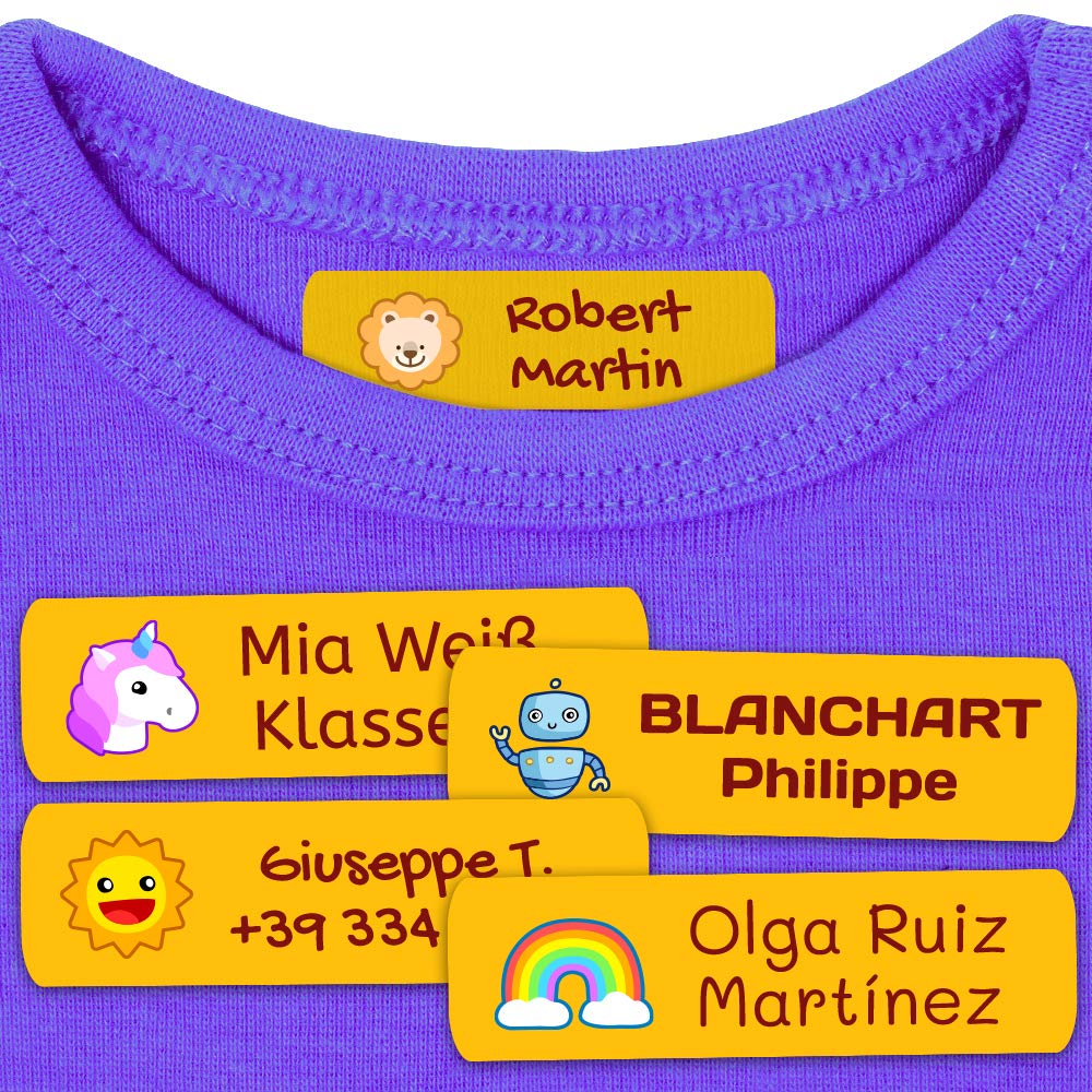 Etichette Termoadesive Personalizzate Per Vestiti - Applicazione Con Ferro Da Stiro, Resistenti Ai Lavaggi - Foto 10