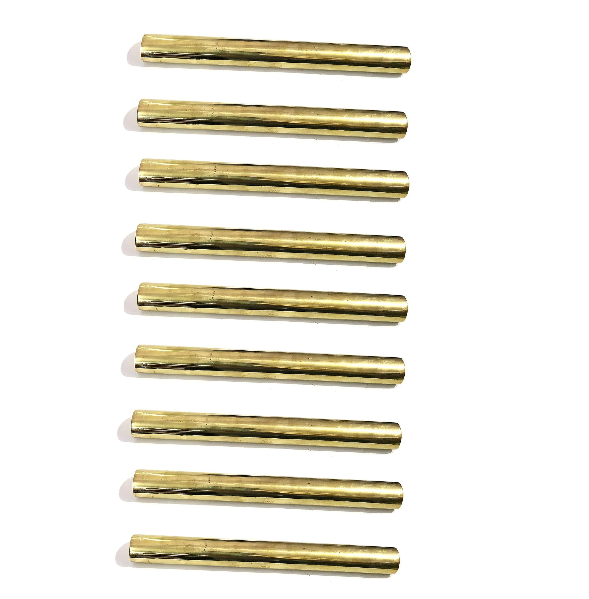 Geopathic Stress Neutralizer Rods / 8" Brass Rods Removes Out The Negative Effects Rod for Heals Vaastu-Dosh/Neutralizer Vastu Rods for Home and Office (Pack of 9)