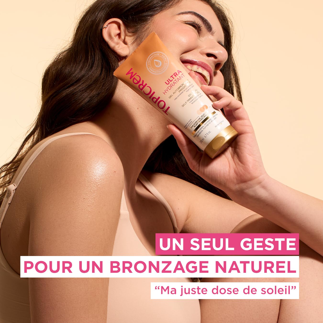 Topicrem - Ultra Hydratant Gel Autobronzant Progressif - Hydrate 24h, Nourrit, Protège - Teint Hâlé Naturel - Peaux Sensibles, Adultes & Adolescents - Fabrication Française - 200 ml