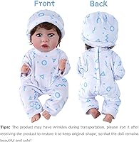 Vista 4 de BABESIDE Juego de 8 piezas de ropa para muñeca bebé con cuna para muñecas de 8-10-12 pulgadas, ropa y accesorios para muñeca bebé Bitty para bebés