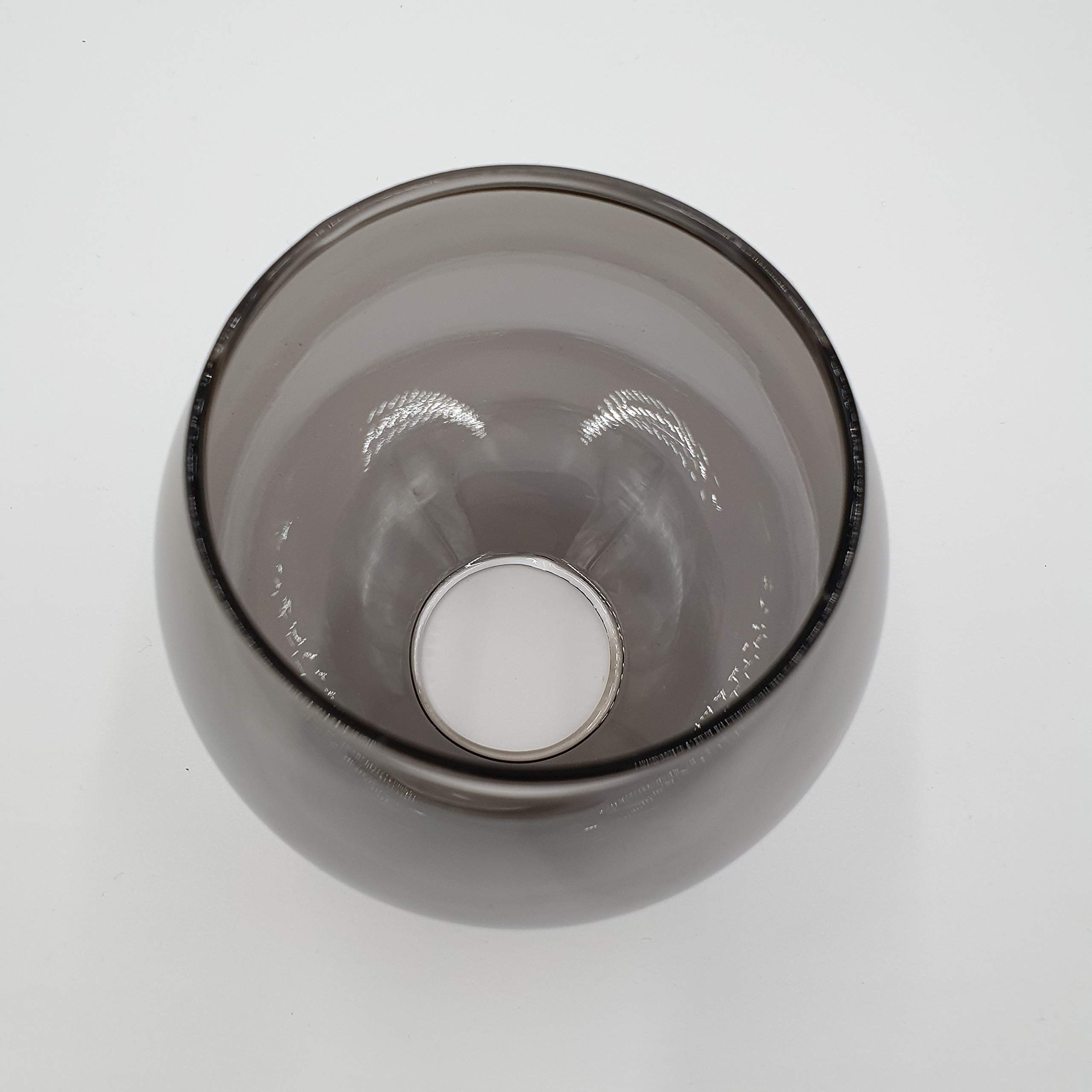 4 paralumi E14 in vetro fumé – LED adatto per fumo, vetro di ricambio E14 fumo, vetro di ricambio per lampade, paralume, vetro di ricambio (4 pezzi, colore fumo)