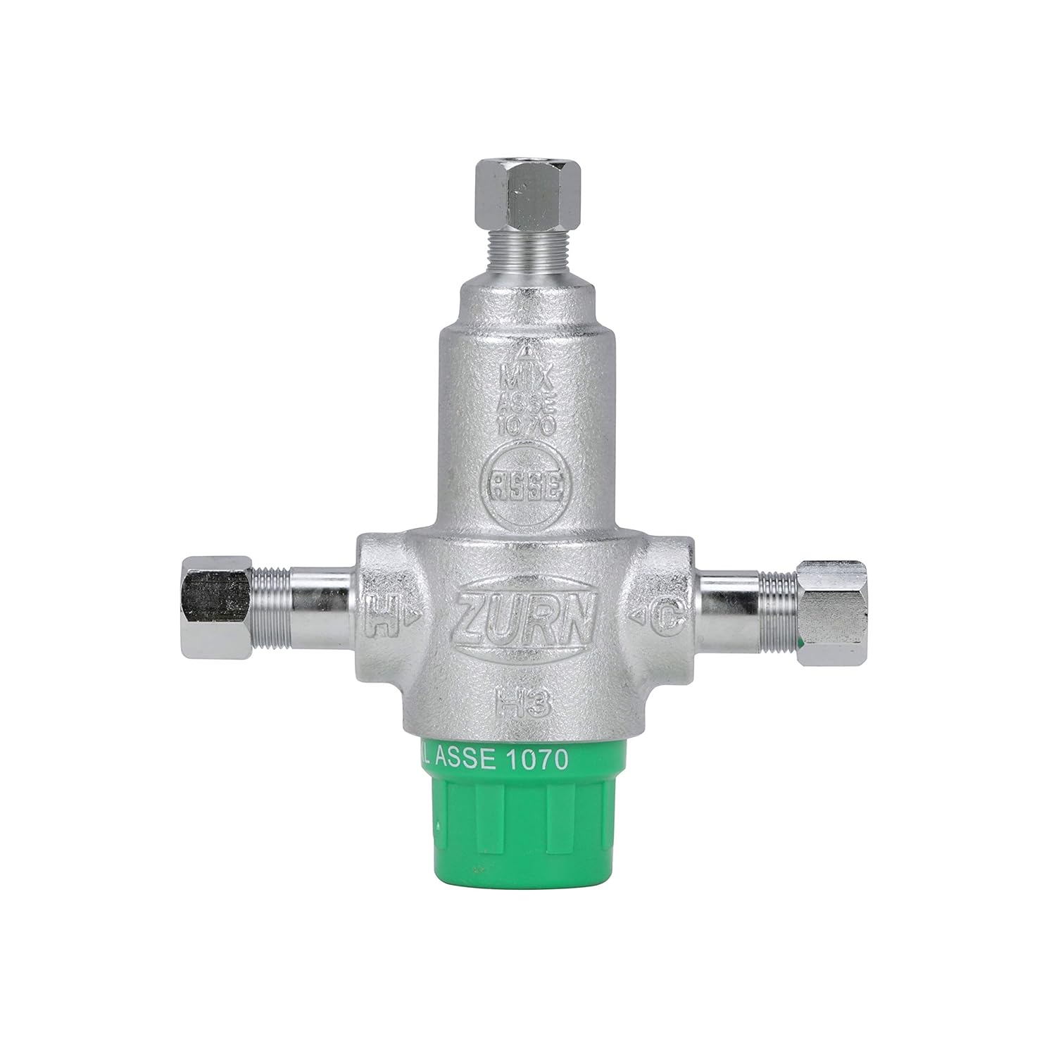 Zurn Wilkins 38-ZW3870XLT 3/8" ZW3870XLT Aqua-Gard Thermostatic Mixing Valve with 3 Port Compression Fittings