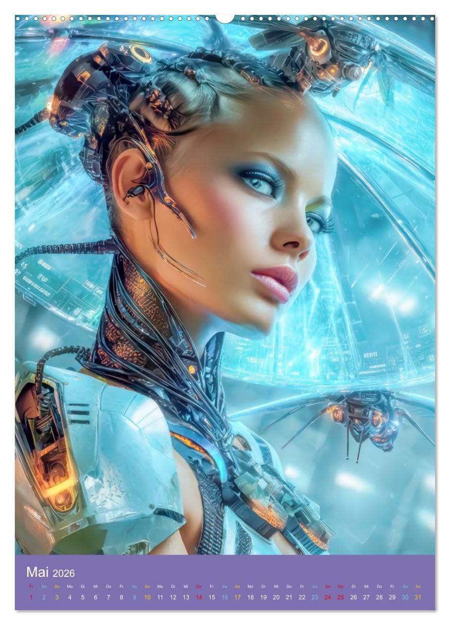 Fantasievoller Science-Fiction - Fantastische Welten (hochwertiger Premium Wandkalender 2026 DIN A2 hoch), Kunstdruck in Hochglanz: Galaktische ... Science-Fiction Fans. (CALVENDO Technologie)