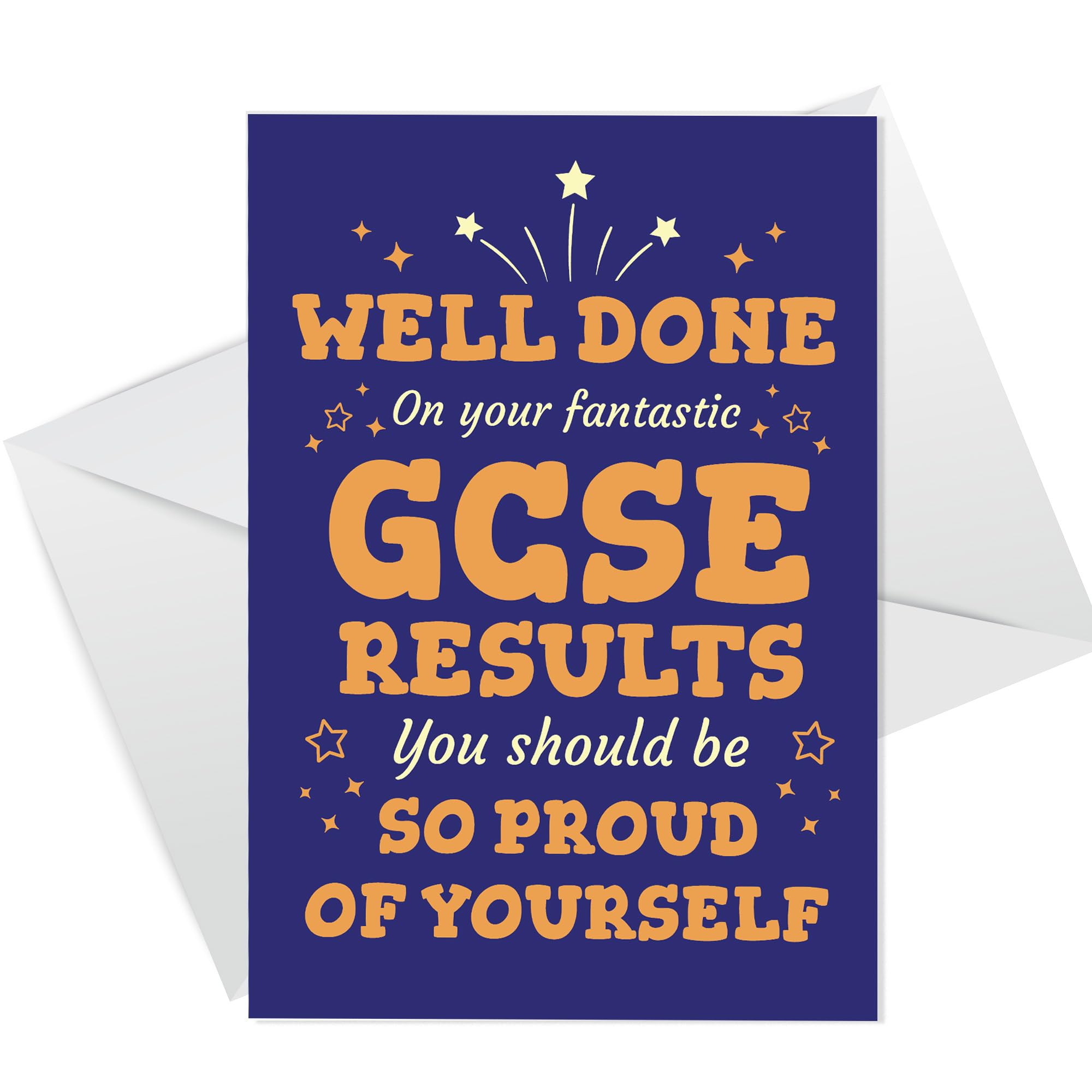 RED OCEAN Well Done On Your Fantastic GCSE Results Card With Envelope Congratulations Card Well Done Card For Daughter Son GCSE Results Card A6 Greetings Card