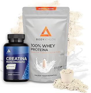 Proteina Whey 500g Neutra y Creatina Creapure Comprimidos