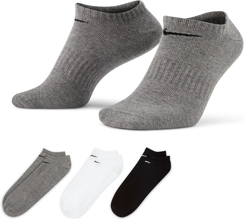 Nike medias invisibles de entrenamiento ligeros diarios unisex para adultos (paquete de 3) | Hombres y mujeres