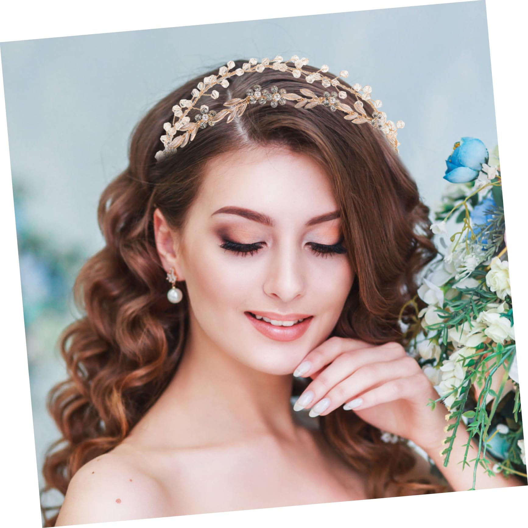 Didiseaon 5 Uds Diadema De De Cristal Diadema Decorativa Aros Para El Cabello Para Accesorio Para El Cabello Para Diadema Que Combina Con Tocado De