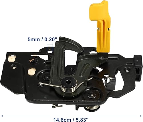 Miniatura 6 de ACROPIX Reemplazo de bloqueo de capó de automóvil para Ford Fiesta 2008-2012 NO.CA6A-16700-CENO.1831520 - Paquete de 1 negro