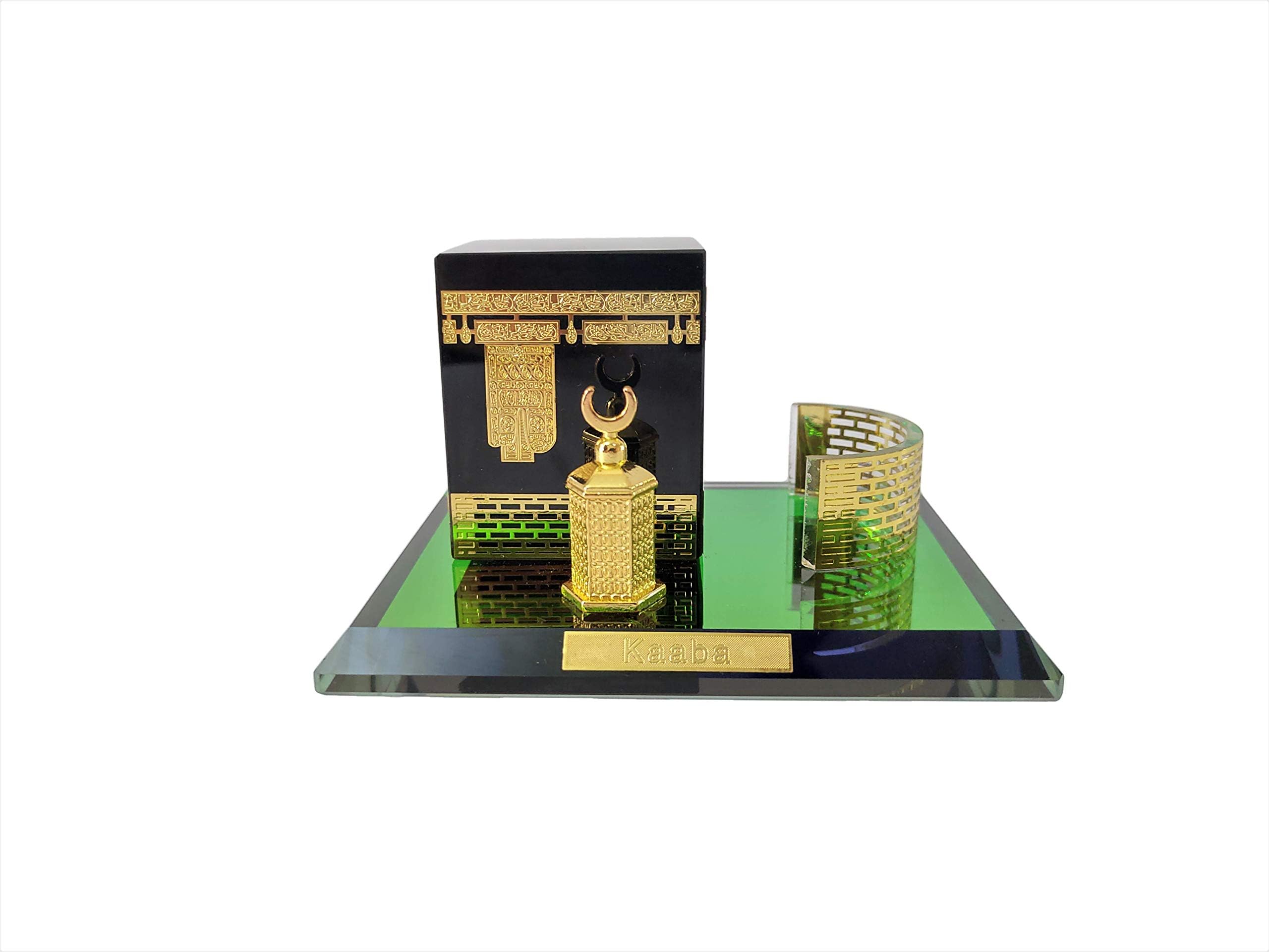 DigaNT Kaaba Mecca ショーピース クリスタル 金メッキ ギフト お土産 コーポレート オフィス ホーム 装飾 ギフト