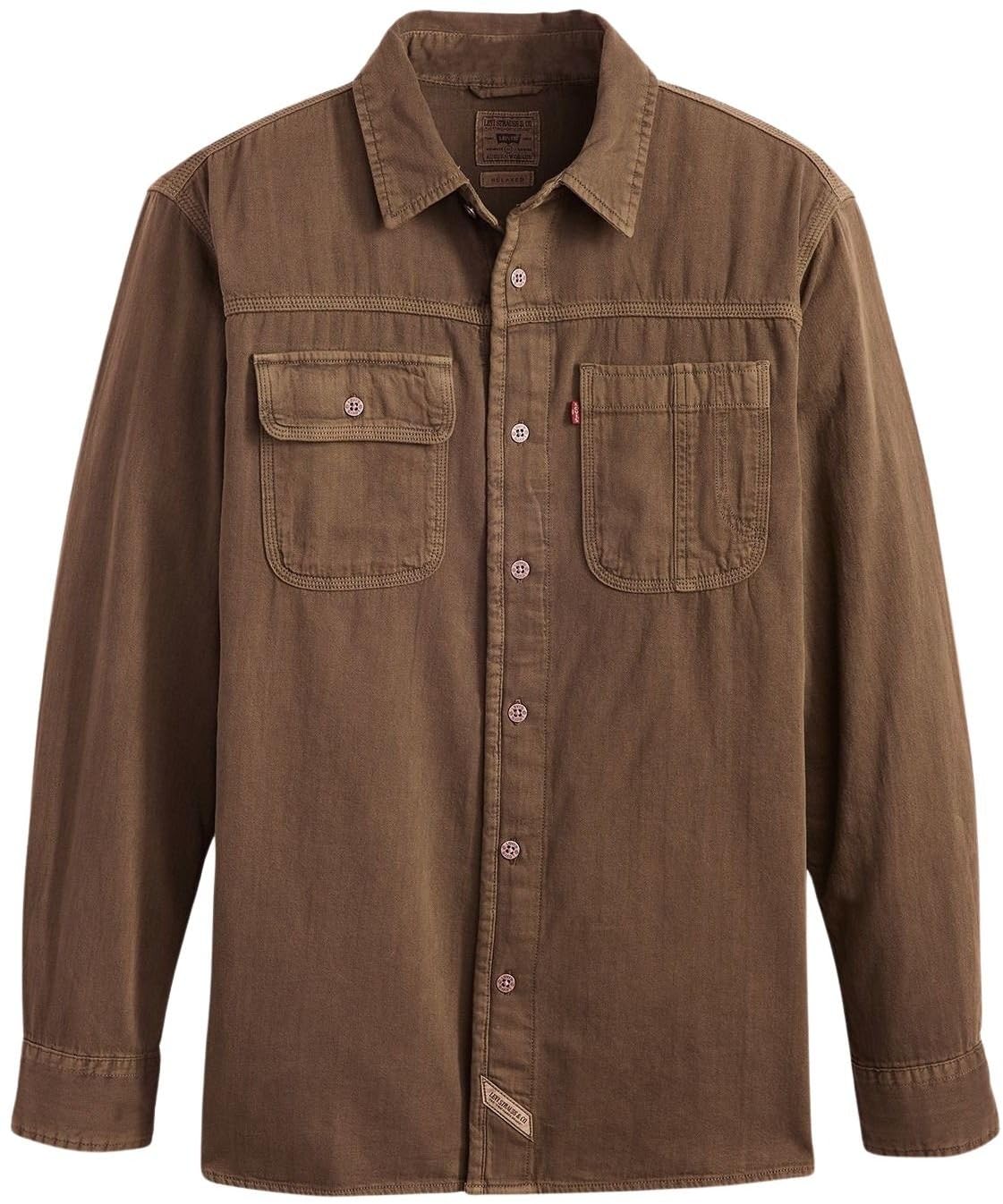 Levi's Hombre Camisa Casual Auburn Worker con Cuello francés, Relaxed Fit