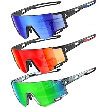 NSSIW Kids Sunglasses Youth Baseball Softball Sunglasses for Boys Girls Age 4-14 UV400 Protection Cycling Sports 3 Pack