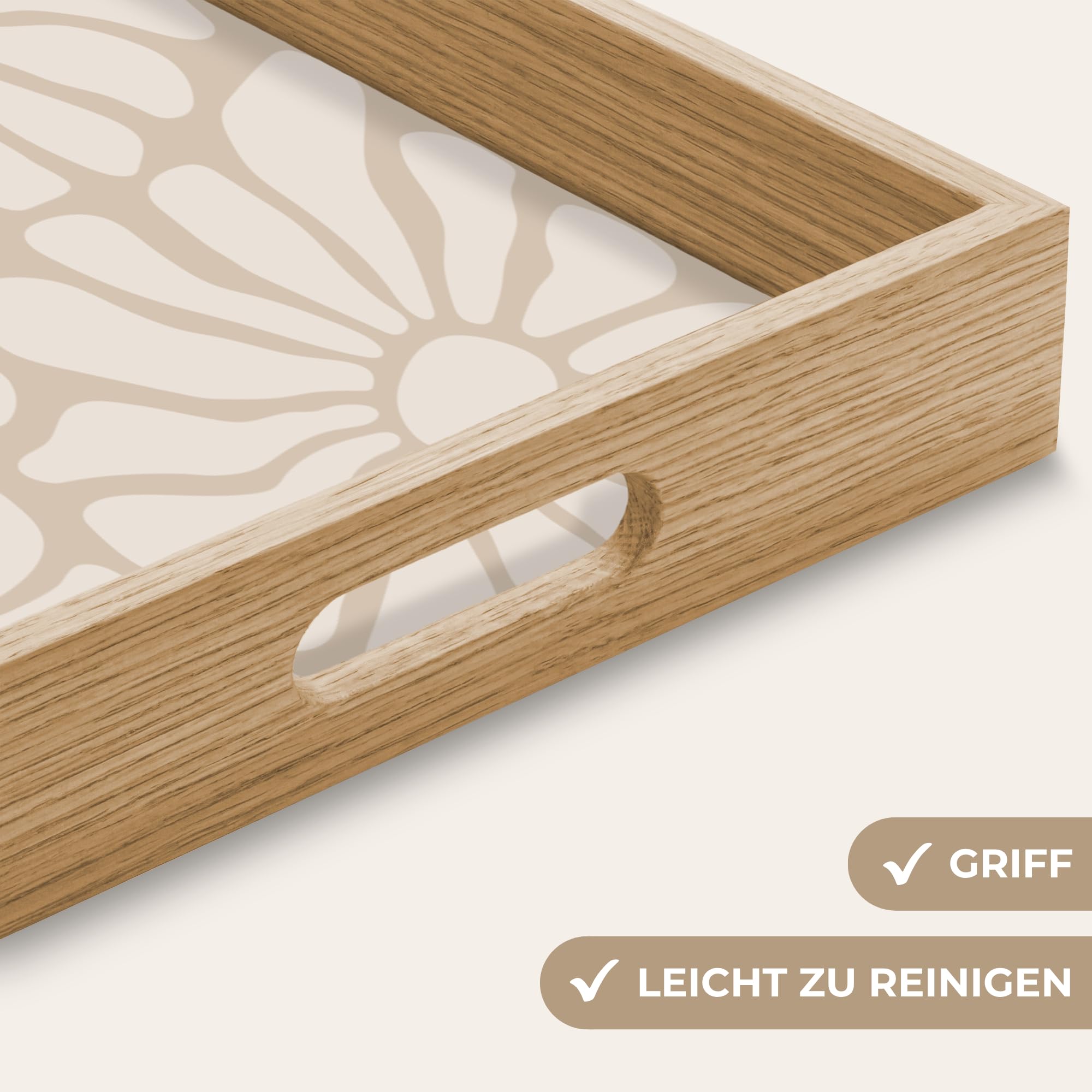 Tablett Serviertablett rutschfest Griff Küchentablett