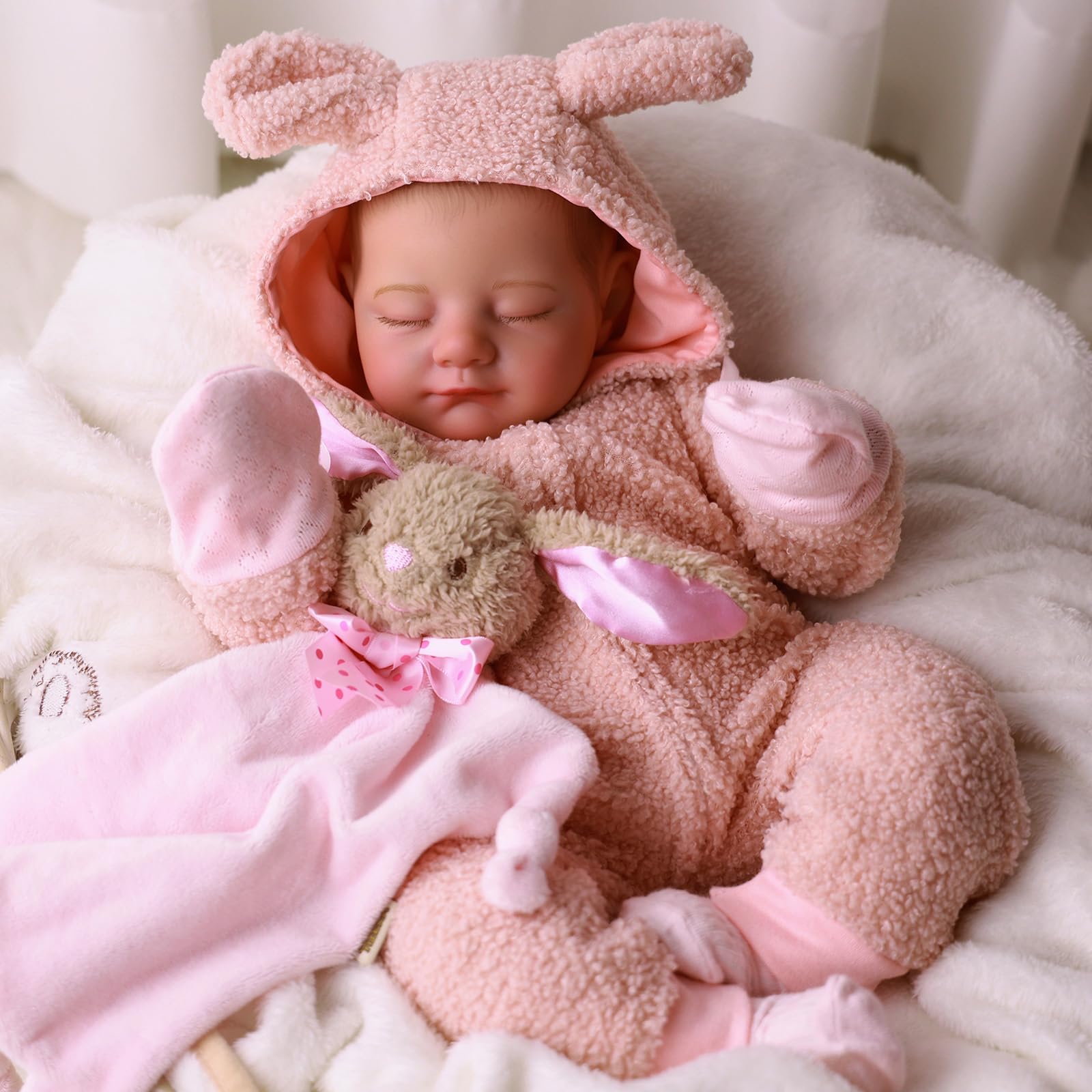 BABESIDE Reborn Pop, Levensecht - 20 Reborn Baby Boy, Handgemaakt naar Realiteit - Pasgeboren, Zacht Katoenen Lichaam, Realistische Pop, Bonus Speelgoedaccessoires