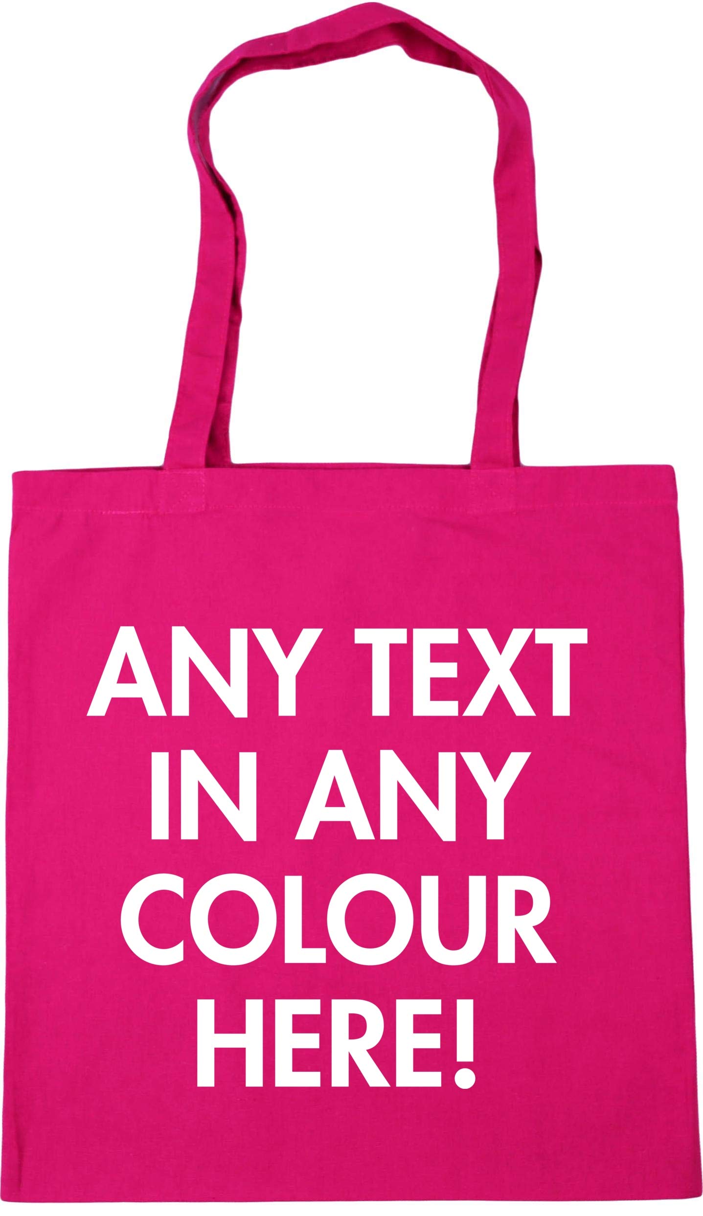 Hippowarehouse Personalised Tote Shopping Gym Beach Bag 42cm x38cm, 10 litres