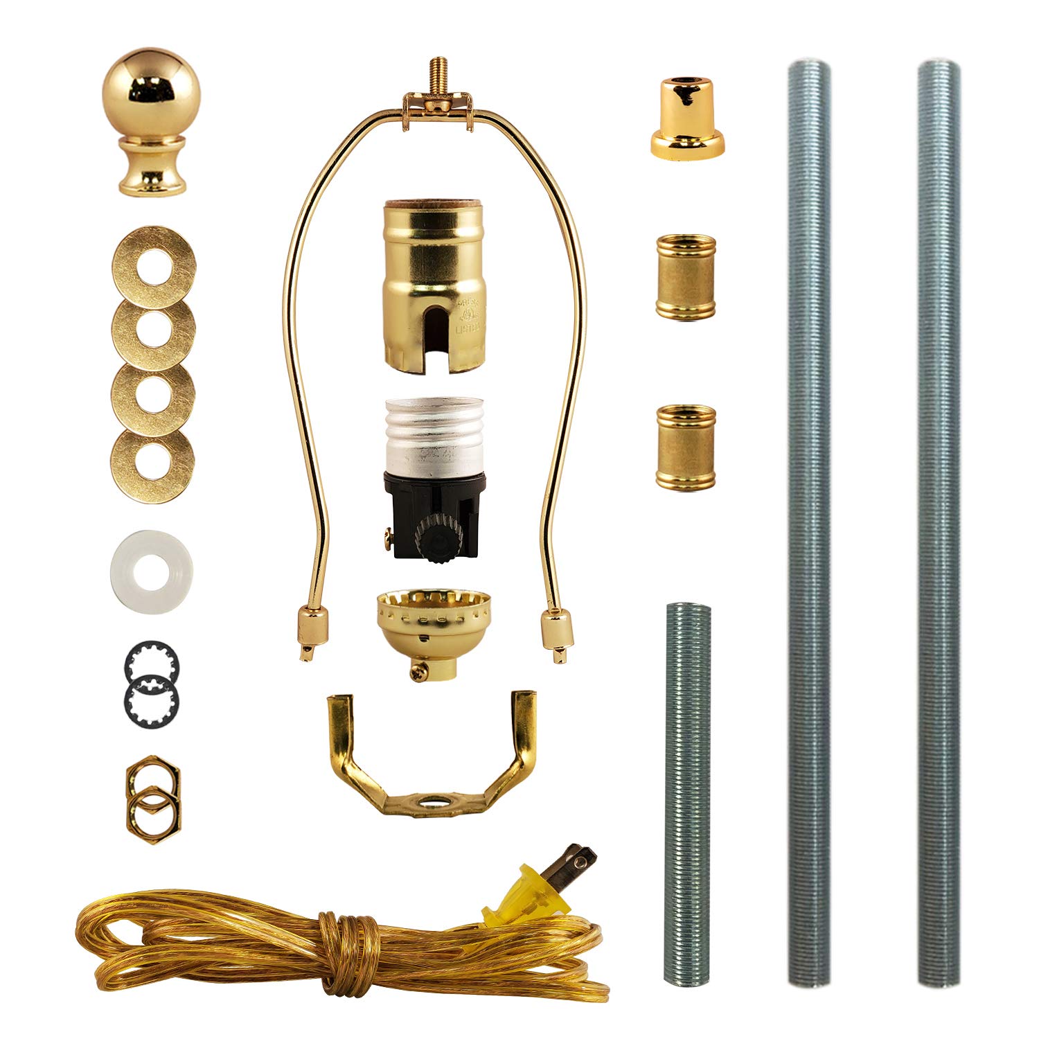 Royal Designs DIY Lamp Making Kit - Make, Refurbish, and Repair – Includes 3-Way Socket, 9