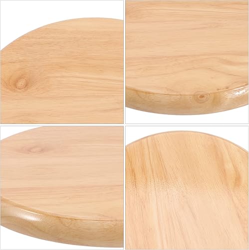 Miniatura 7 de Housoutil 3 piezas de repuesto de asiento redondo de madera, 11.6 in11.6 pulgadas, parte superior redonda de madera para taburetes de bar, muebles
