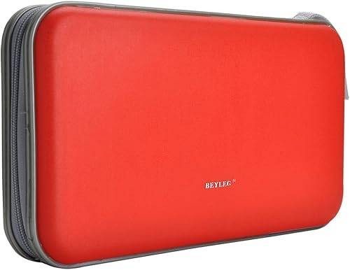 Miniatura 10 de Wismart Estuche de almacenamiento resistente para CD DVD Blu-ray de 72 capacidades, organizador de cartera (morado)