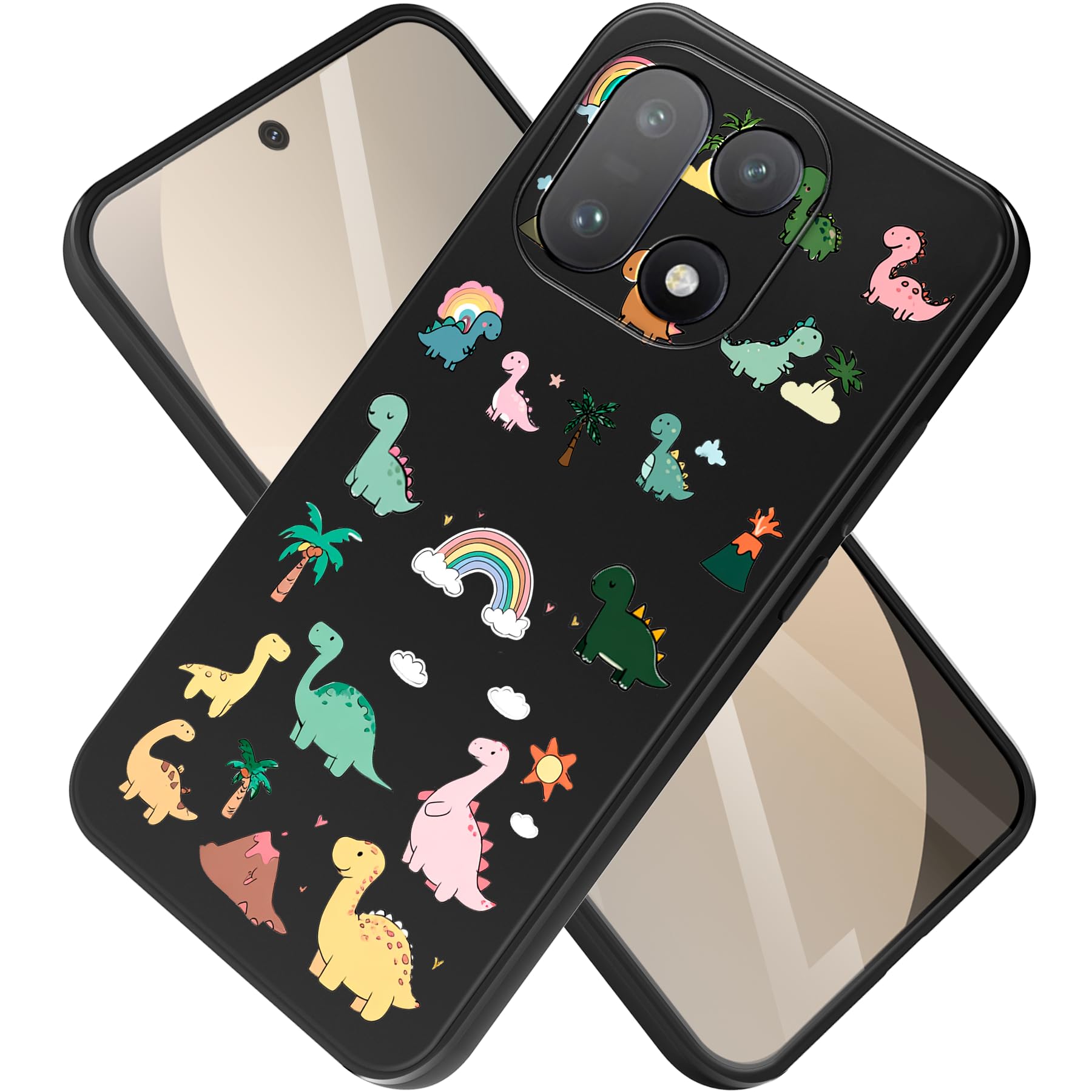 for OnePlus 15 Case 5G Phone Minimalist Slim TPU Flexible Protective Cover Ultra-Thin Silicone Cute Protective Case Dinosaur