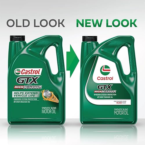 Miniatura 8 de Castrol 06450 GTX High Mileage 10W-30 -Aceite de motor sintético mezclado