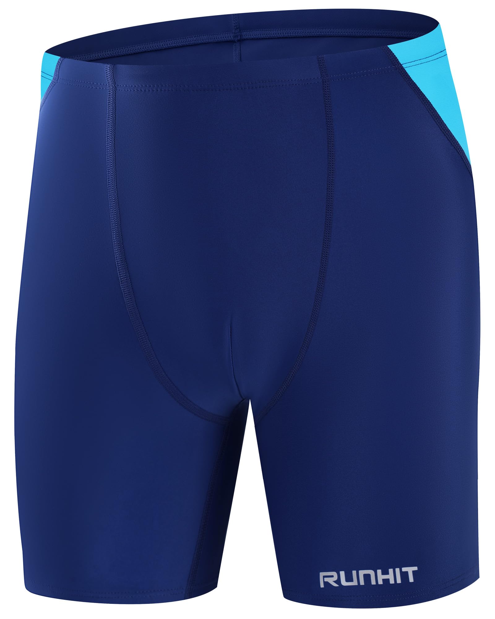 Runhit Badehose Herren Enganliegend, Schnelltrocknende Schwimmhose Kurz 5–6 Zoll, Elastische Badehose für Schwimmen & Training