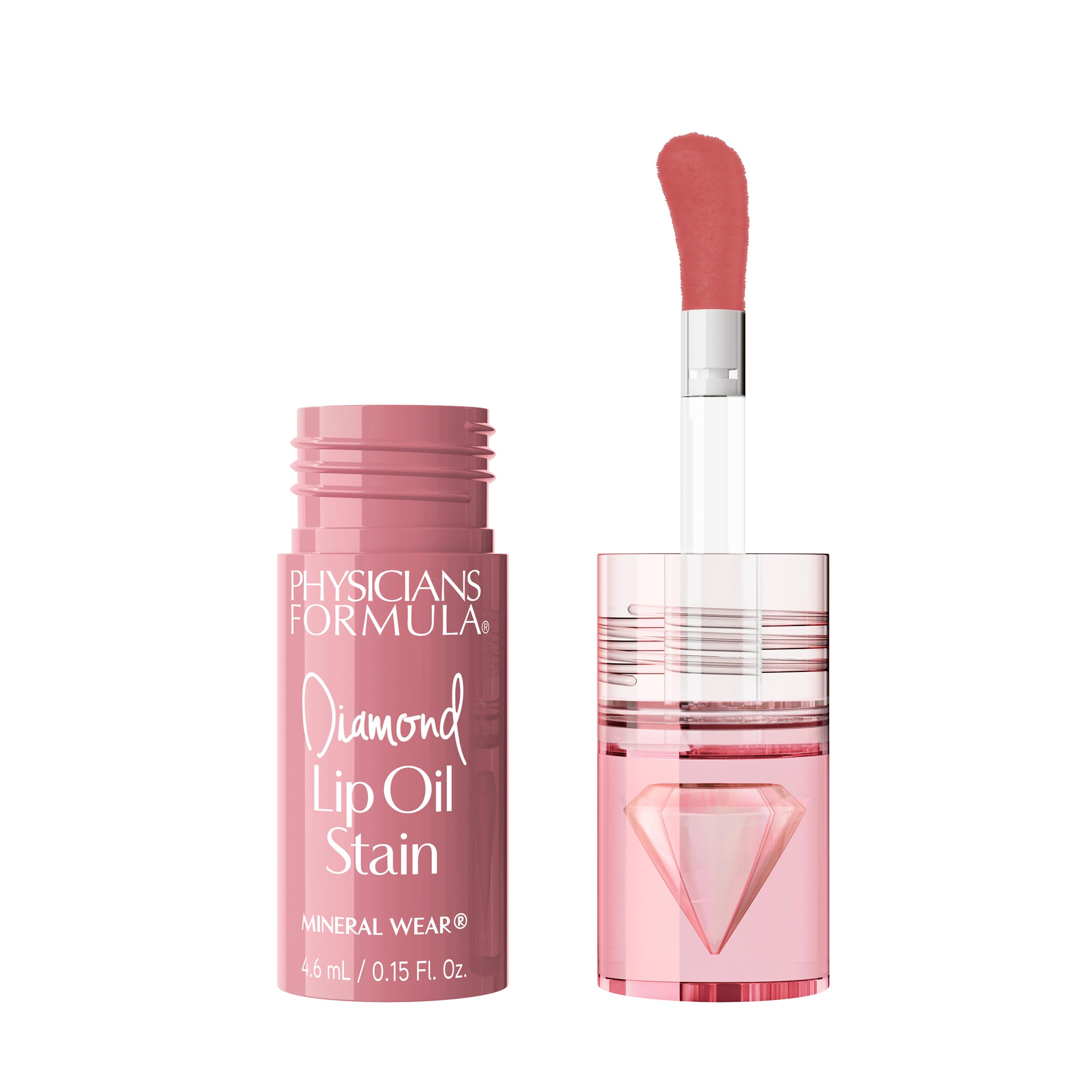 Mineral Wear Diamond Lip Oil Stain - Radiant Rose Radiant Rose 0.15 Fl Oz (Pack of 1)