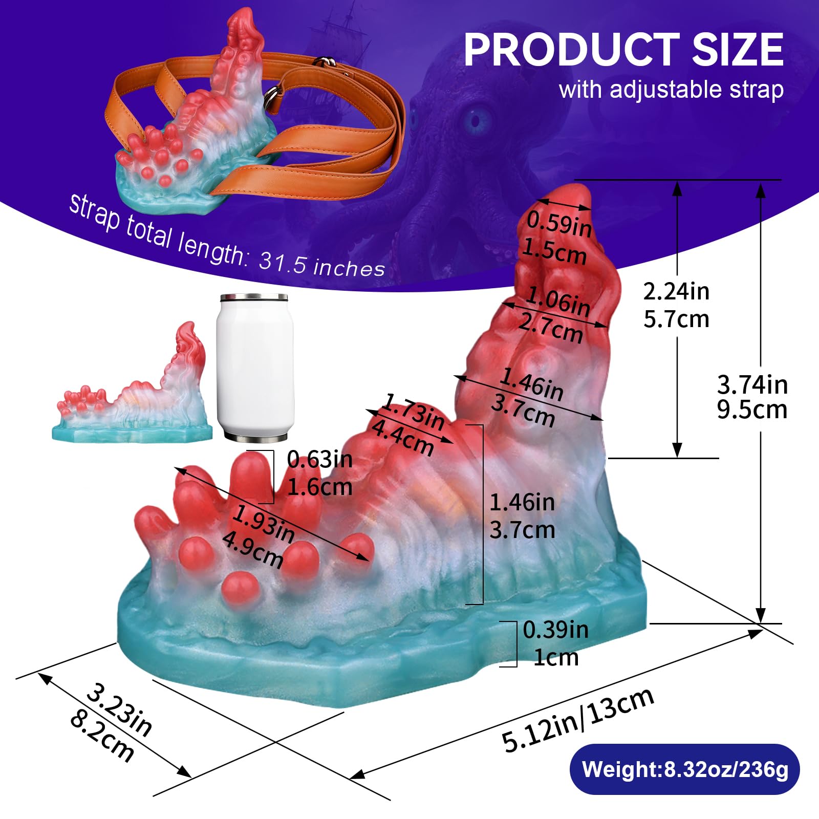 Strap-On Dildo Grinder Sex Toy for Women, Monster Thick Dildo Pillow Clitoral Stimulator Grinding Sex Toy, Fantasy Anal Dildos Nipple G Spot Stimulator Adult Sex Toys & Games for Lesbian and Couples: N-qy5228