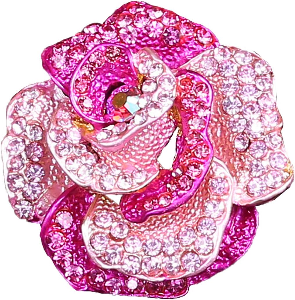 Seven Wolves Crystal Brooch - Austrian Crystal Flower Leaf Bouquet Pin