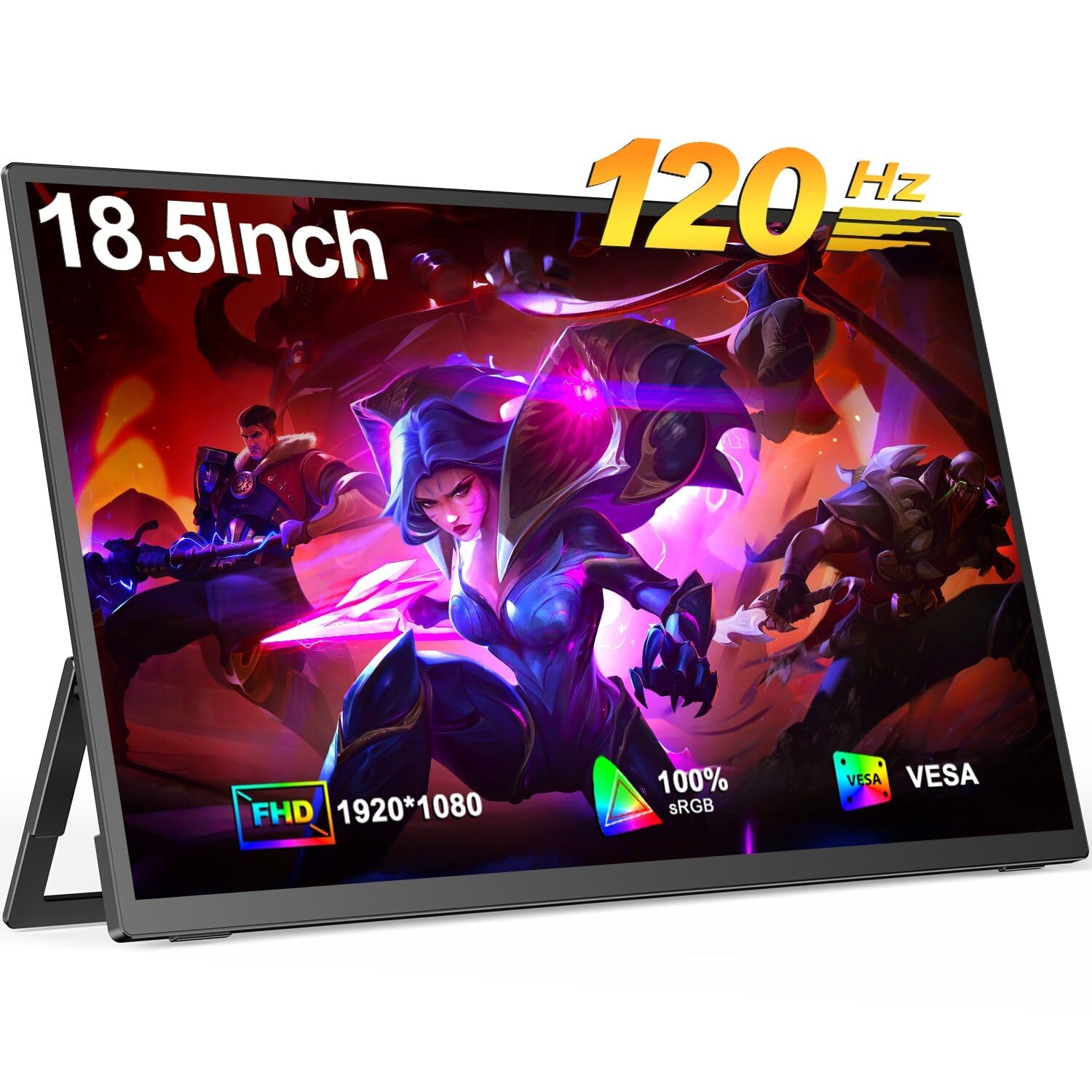 Monitor Portátil Uperfect 18.5 Polegadas UMAX 120hz IPS FHD Gamer Games ...