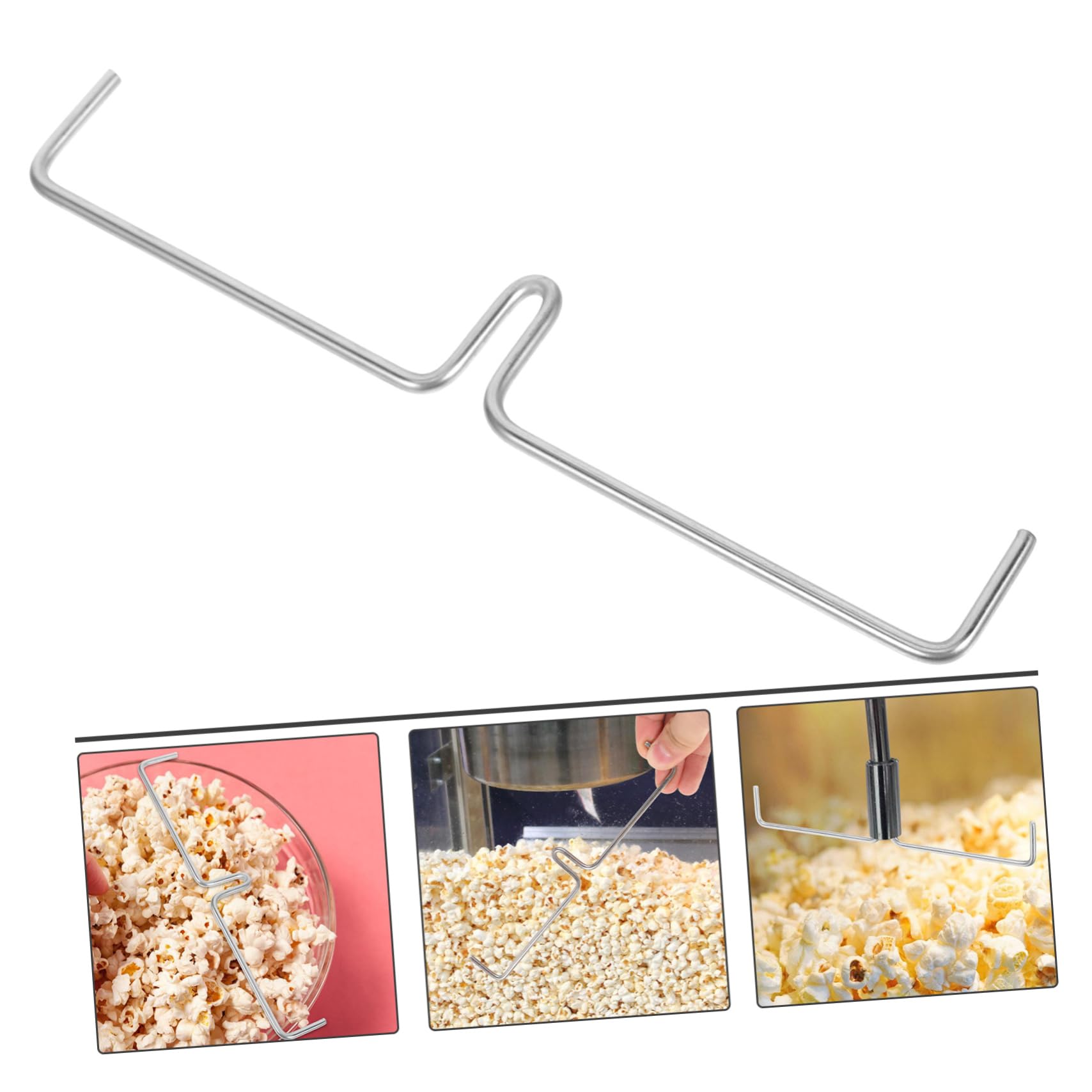 Produktbild von BEBEMOKO Rührstab Für Popcornmaschinen – Ersatzteil Aus Eisendraht Für Gewerbliche Maschinen (15,5 Cm)