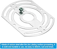 Vista 4 de PATIKIL Soporte de montaje de lámpara, paquete de 2 barras transversales de luz, placa de montaje universal con tornillo de tierra para lámpara