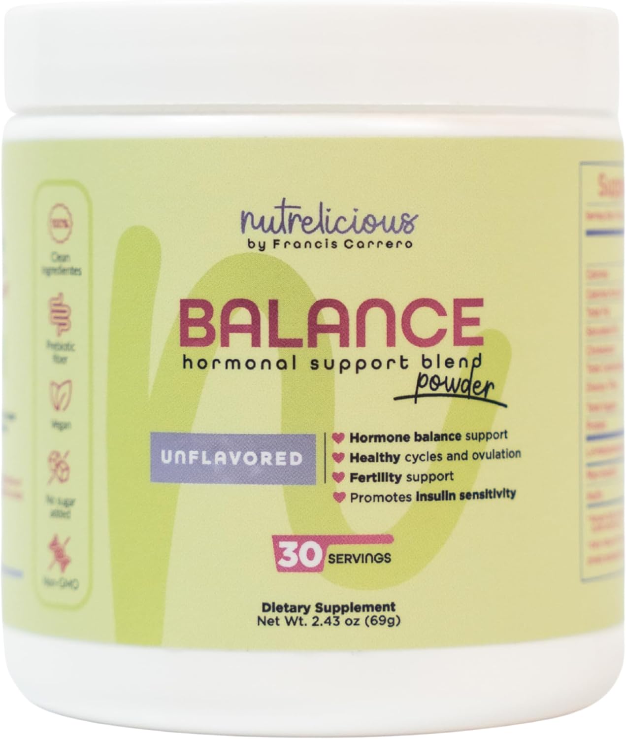 Myo Inositol Powder for Women and Men -L-Methylfolate- PCOS, Fertility, Ovarian Health & Cycle Support -30 Servings - Pure MyoInositol - Flexible Dosage 2g or 4g - Hormone Balance