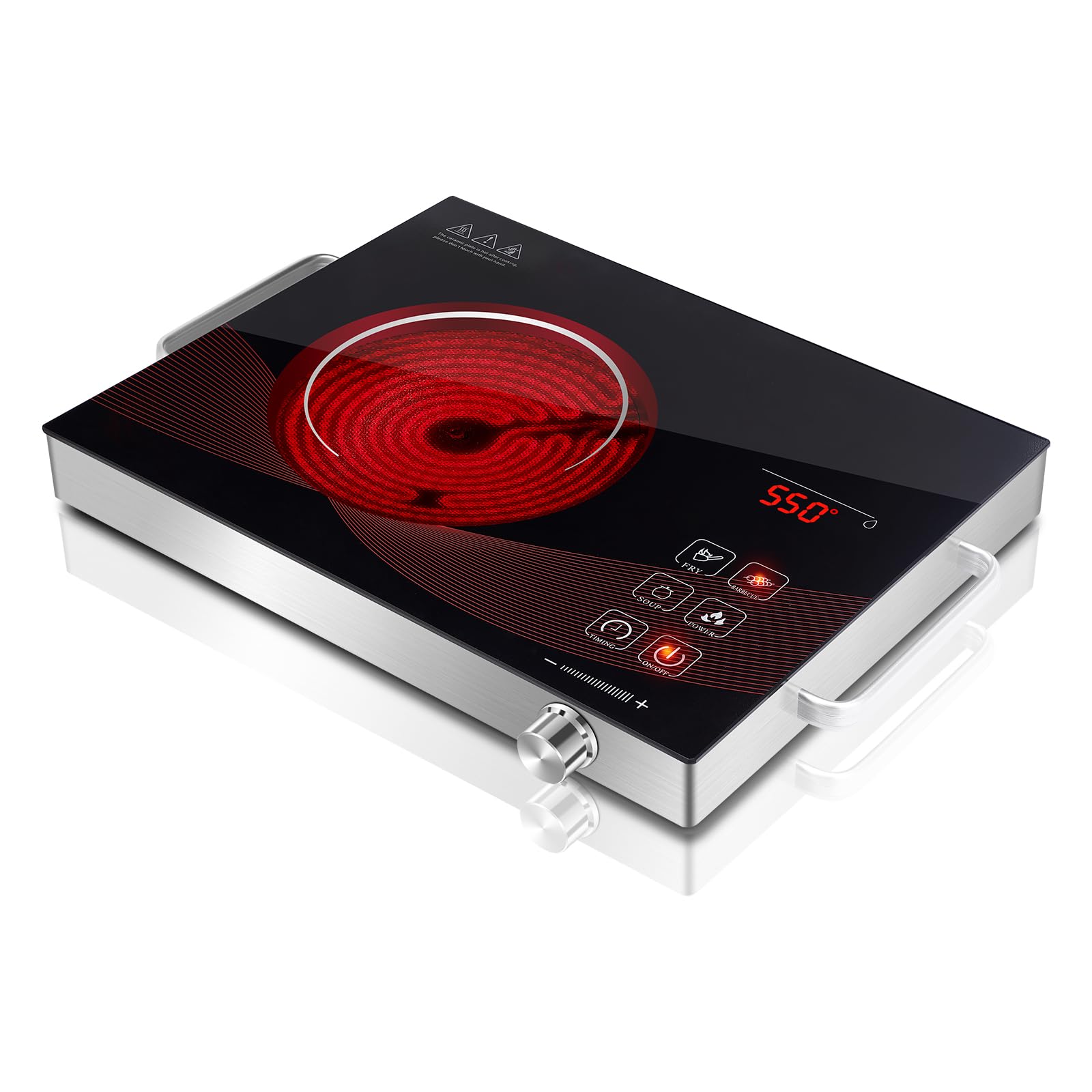 Buy SizzleCook Infrared Single Burner Electric Stove, Portable Small
