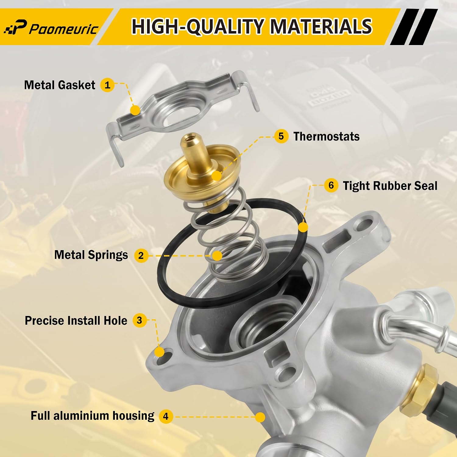 5047772AB Engine Coolant Thermostat Housing Assembly For Chrysler 200