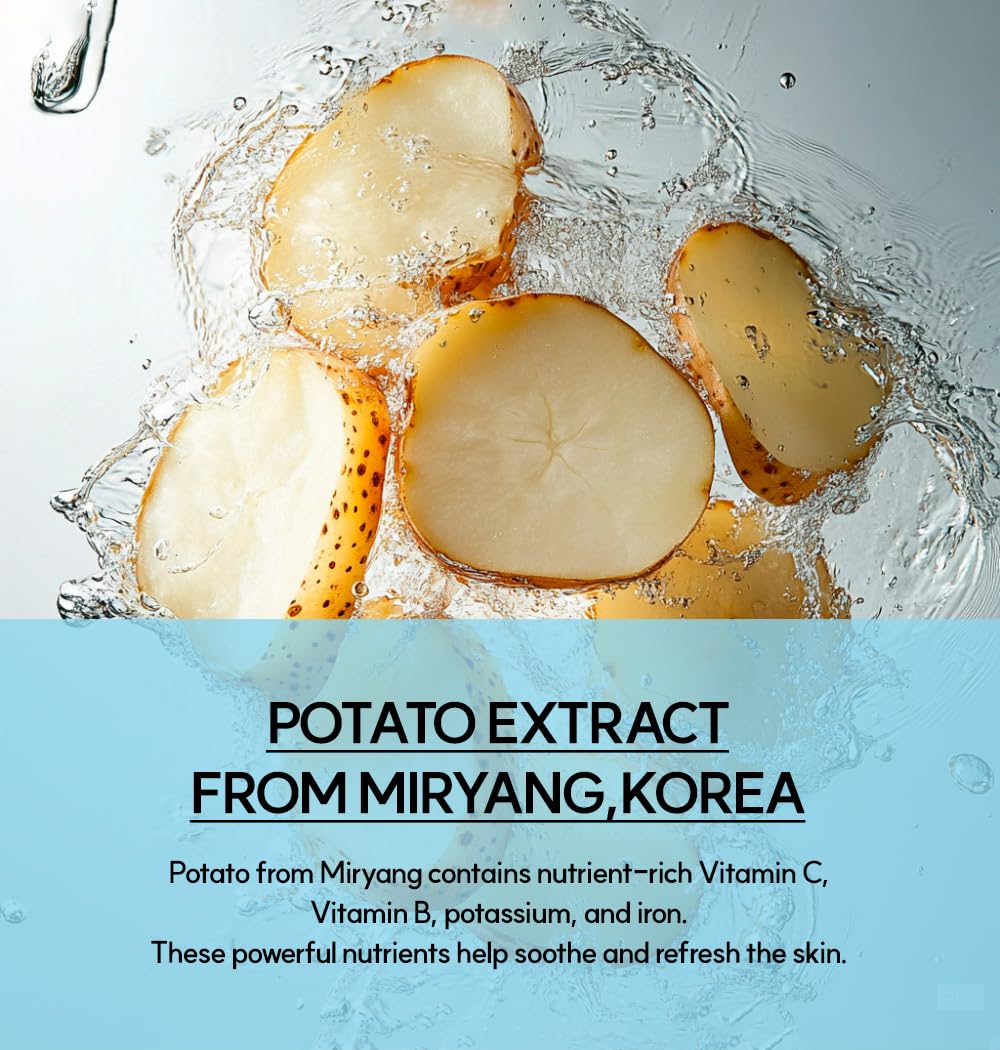 AFTER SUN Soothing Face Mask with Potato, Pink Aloe & Centella | Korean Skincare for Sun-Exposure Relief & Cooling | Deep Hydration & Calming | 120ml 4.05fl.oz image 4 of 8 B0DWFNL89G