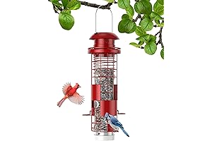 Squirrel Proof Bird Feeder for Outdoors Hanging - Weight Activated - 3LB...