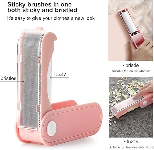 Miniatura 6 de Removedor de pelo extra pegajoso 360stickerPet y rodillo de pelusa reutilizable  Removedor de pelo de gato y perro tamaño viaje para muebles, sofás,