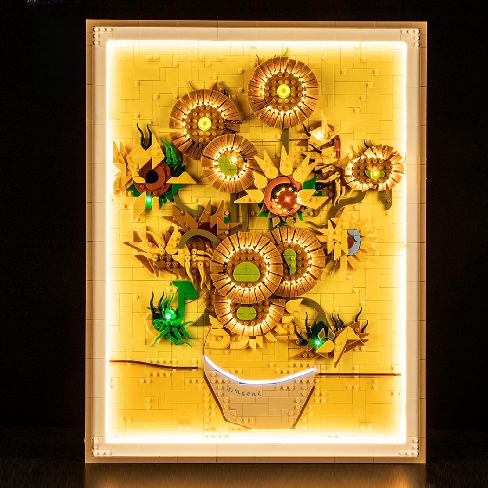 BRIKSMAX 2.0 Light Kit for Lego Vincent Van Gogh  Sunflowers -Innovative Led Lighting Compatible with Lego Art 31215 - Not Included Lego Set