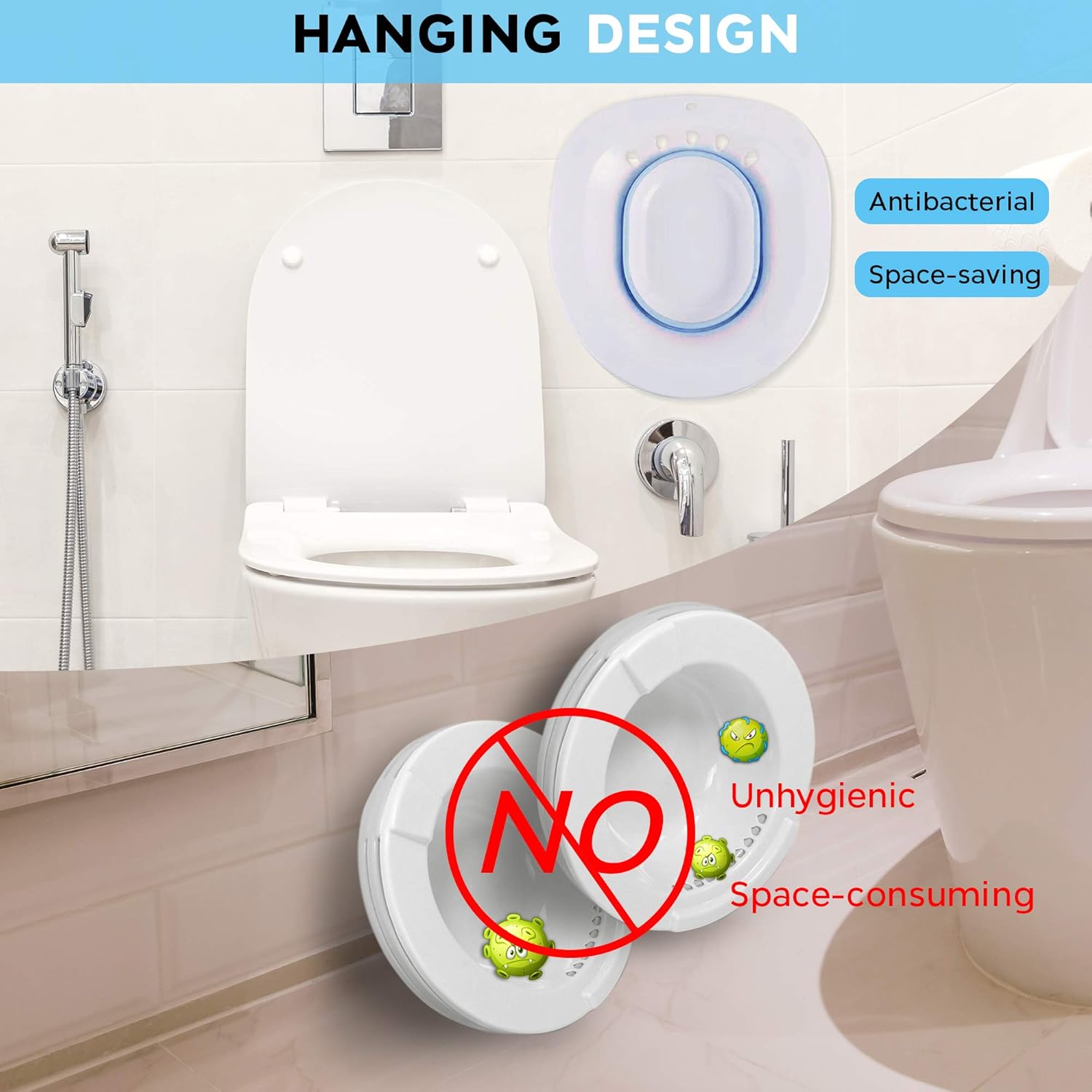 Buy Sitz Bath for Hemorrhoids, Sitz Bath for Toilet Seat, Postpartum