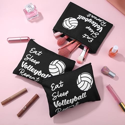 Miniatura 4 de Ziliny 12 bolsas de maquillaje, bolsa de cosméticos, regalos para niñas, bolsa portátil de lona con cremallera, organizador de artículos de tocador