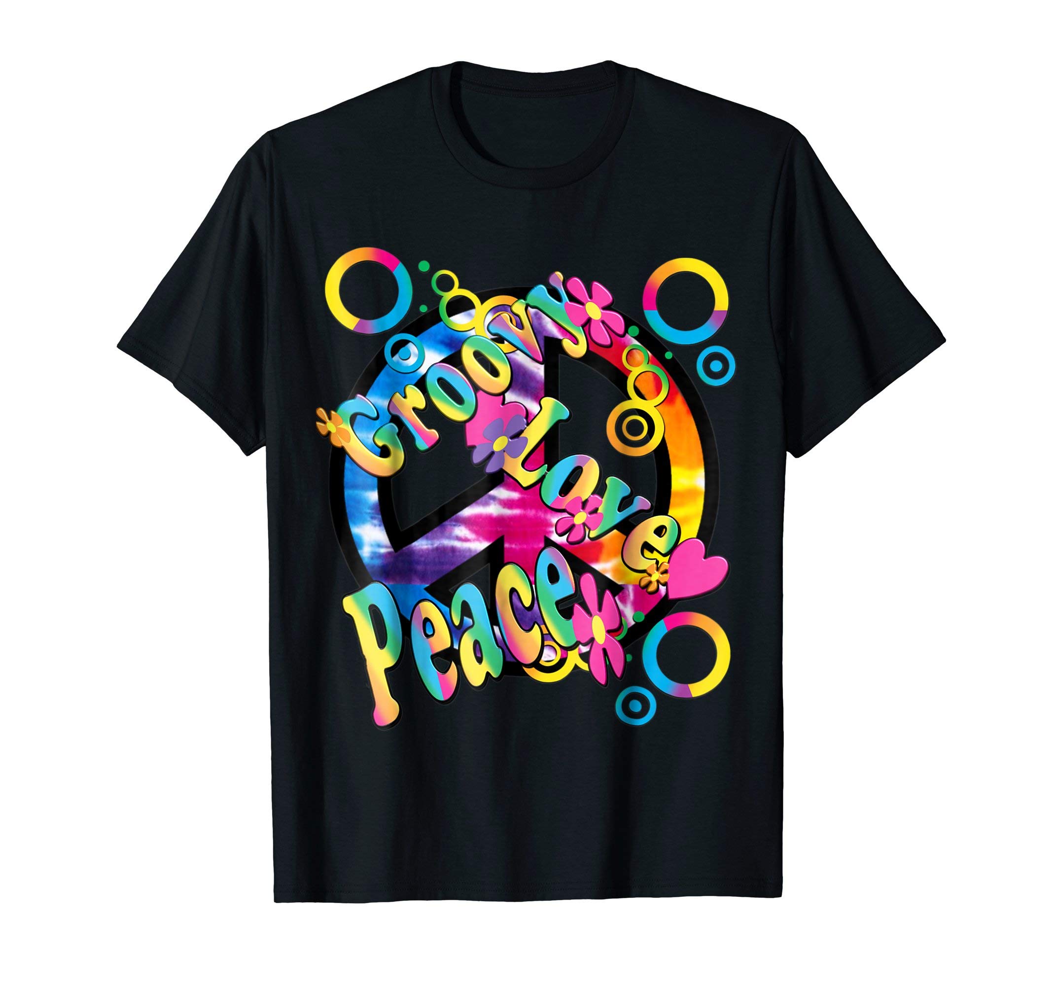 Retro 60s 70s Peace, Groovy Hippie T Shirt