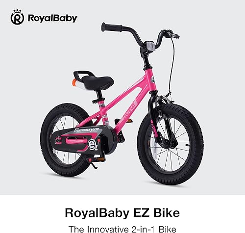 Miniatura 132 de RoyalBaby Kids Bike Freestyle Classic & EZ Balance Pedal Switchable Bicycle, 12 14 16 18 Inch, 3-10 Years Toddler to Big Kids Verde