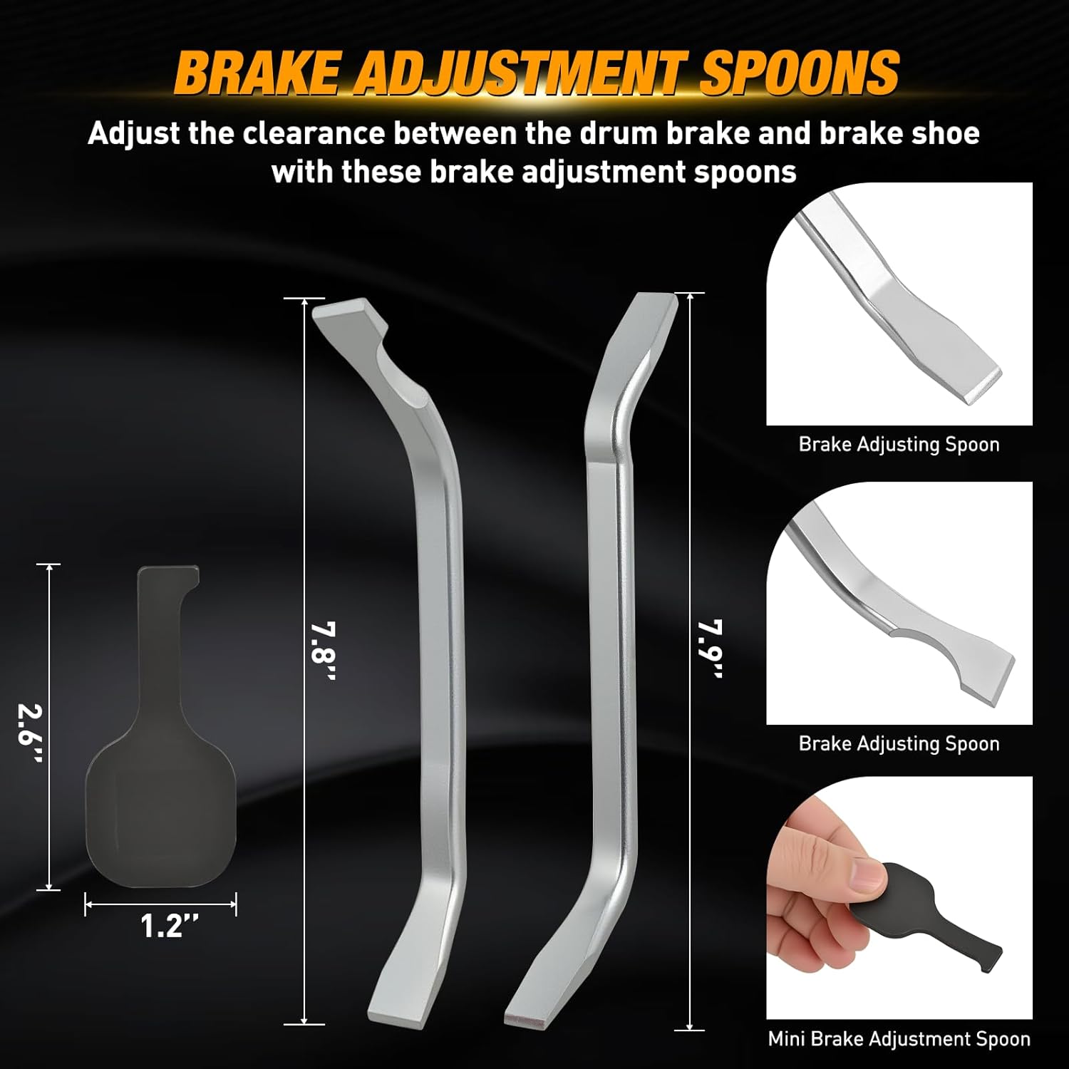 GOOACC 8PCS Drum Brake Tool Kit & 22PCS Disc Brake Caliper Compression Tool Set,2 in 1 brake tools kit with drum brake spring tool Caliper Piston Rewind Compressor Tool for Brake Installer Remover Red