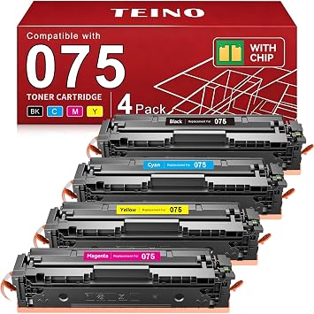 075 Toner Cartridge Set Compatible for Canon 075 075H MF663Cdw MF665Cdw | Replacement for Canon Color ImageCLASS MF665Cdw MF662Cdw MF663Cdw LBP646Cdw LBP647Cdw LBP640 MF660 Printer Ink High Capacity
