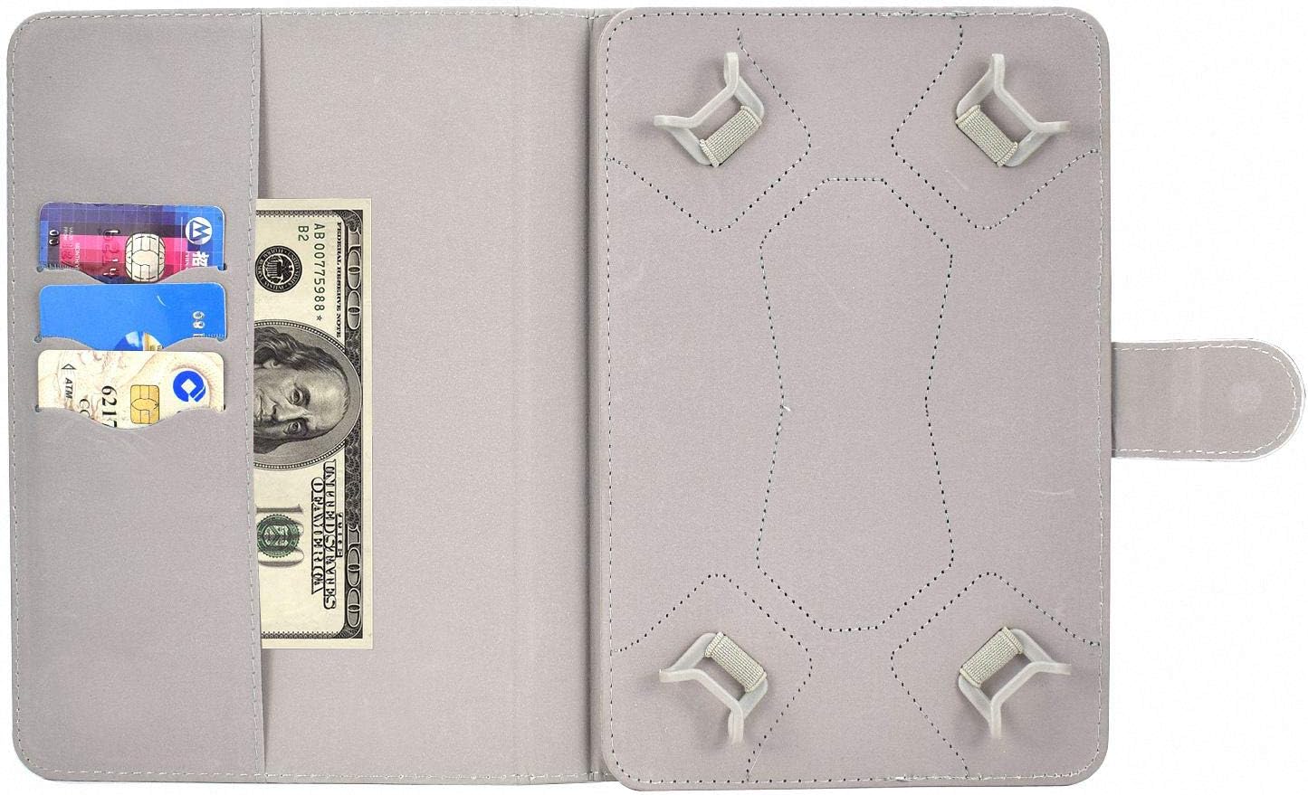 Universal Case for 7 inch Tablet, Techcircle PU Leather Slim Folio Magnet [Card Pocket] Stand Cover for All 6.5"-7.5" Tablet, for Samsung Galaxy Tab 7.0 / Google Nexus 7 / Fire 7, Starry Sky image 4