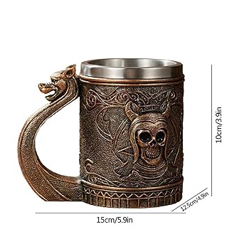 Amazon.co.jp: バイキングビールジョッキ | 男性用木製ビール