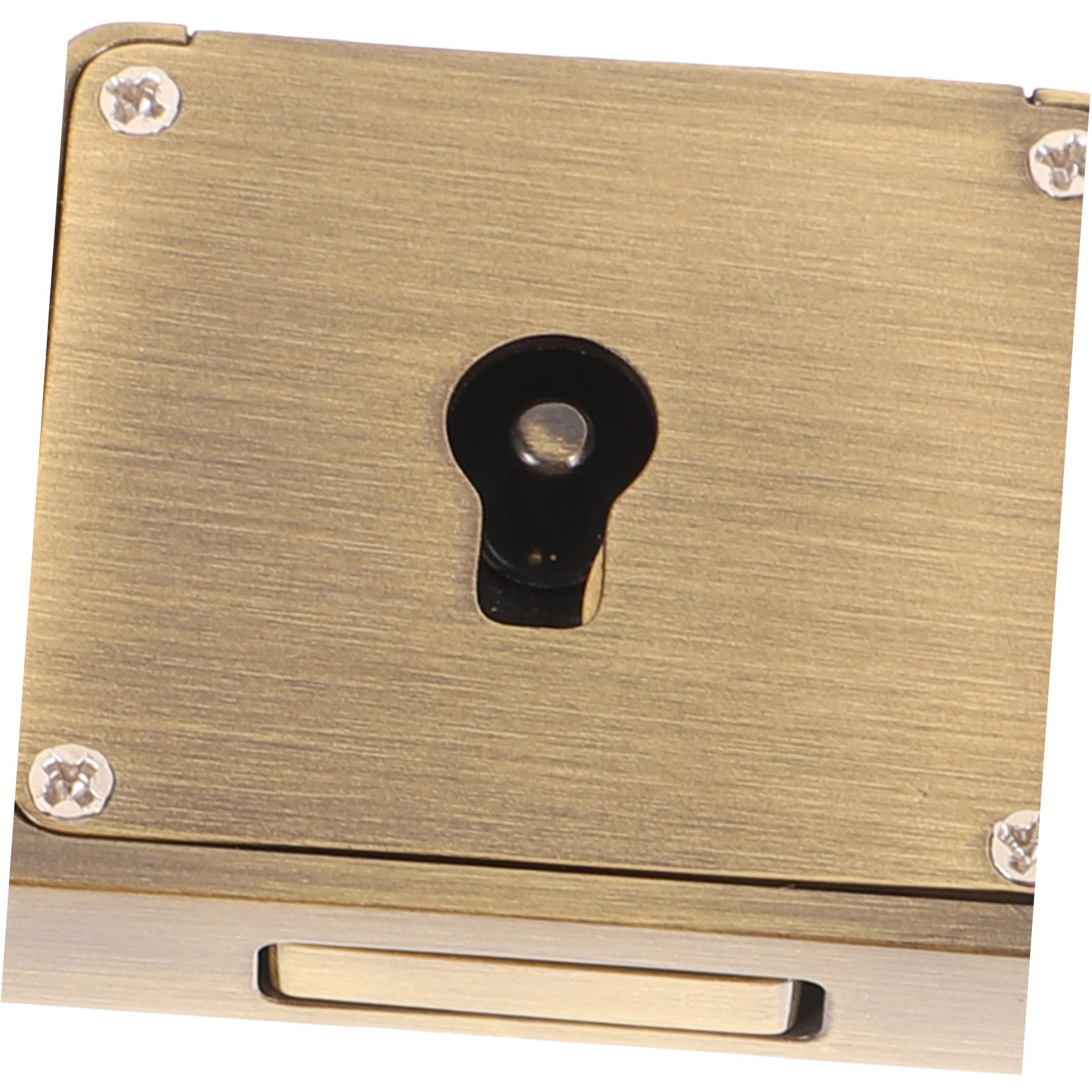 Schubladenschloss aus Messing mit Schlüssel, Antik Gold, 1 Satz