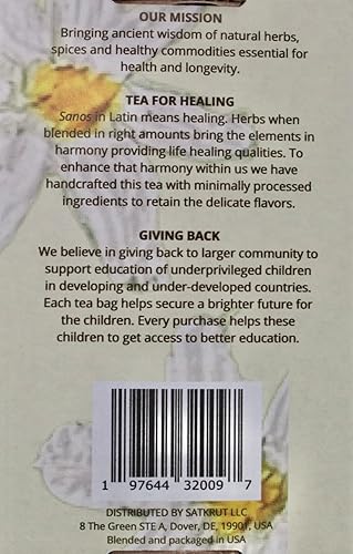 Miniatura 7 de SanosTea Té de bienestar de manzanilla de hierbas orgánicas prémium para un día tranquilo y refrescante