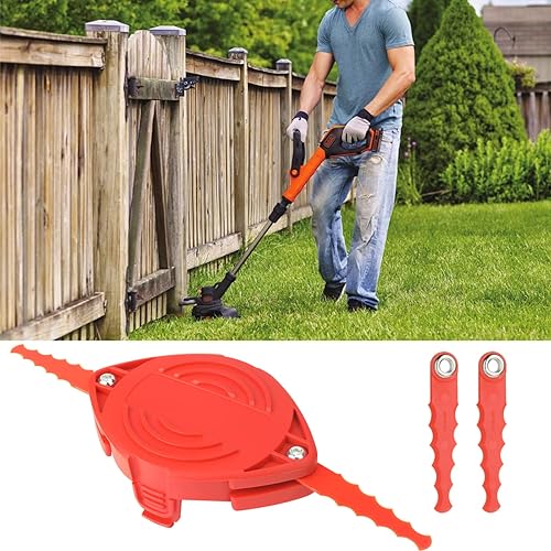 Miniatura 7 de Paquete de 32 cuchillas dentadas de repuesto DF-065 compatibles con Black Decker GH710 GH700 GH750 Weed Eater - Cortadores de cuerda