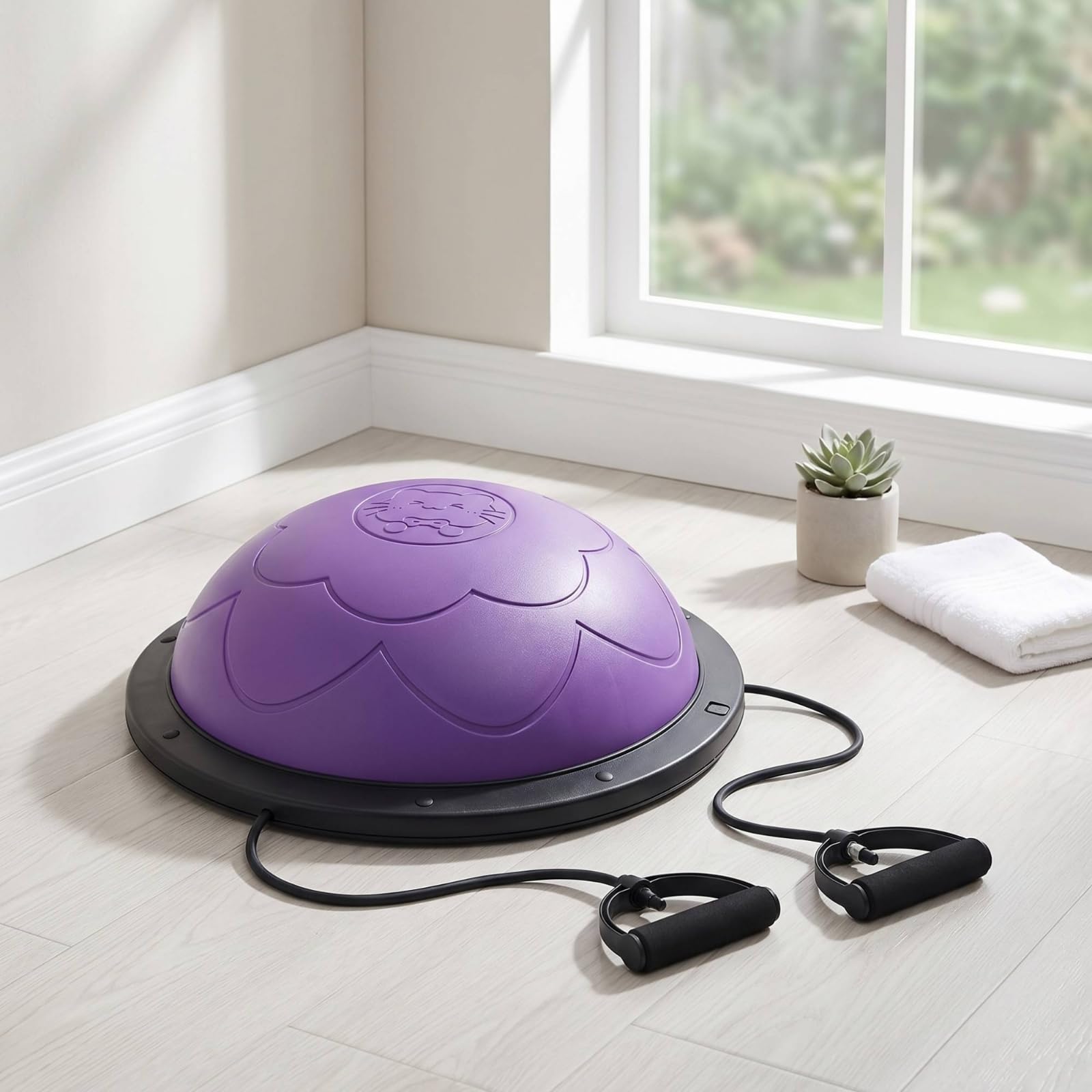 Amagogo Palla di Equilibrio per Bambini Cupola di Equilibrio Mezza Sfera Piattaforma Fitness con Elastici E Superficie Testurizzata Rinforzo Muscolare E
